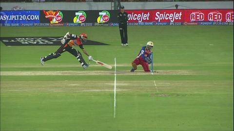 M46: SRH vs RCB – Shikhar Dhawan Wicket background