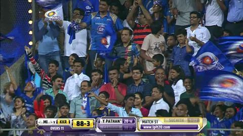 M51: MI vs KKR – Gautam Gambhir Wicket