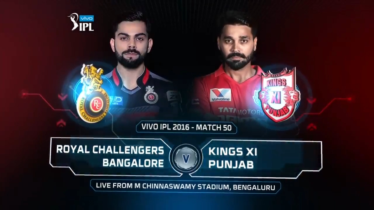 IPL 2016 M50: RCB vs KXIP – Match Highlights