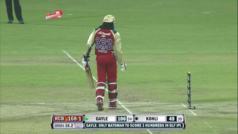 Match 67 RCB vs DD – Gayle's 10th Six