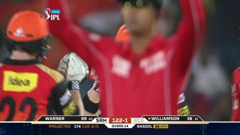 M27: SRH vs RCB – David Warner Six