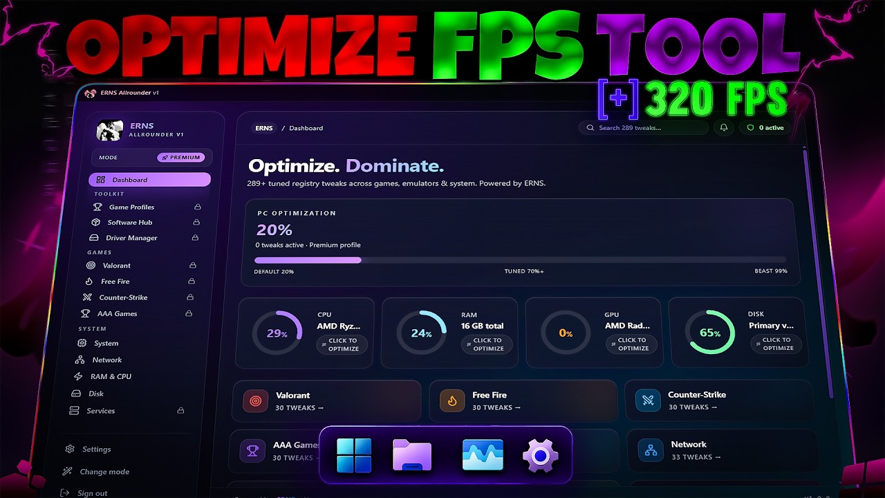 New ERNS Allrounder V1 π³ Ultra FPS Boost & Accuracy Optimizer Review