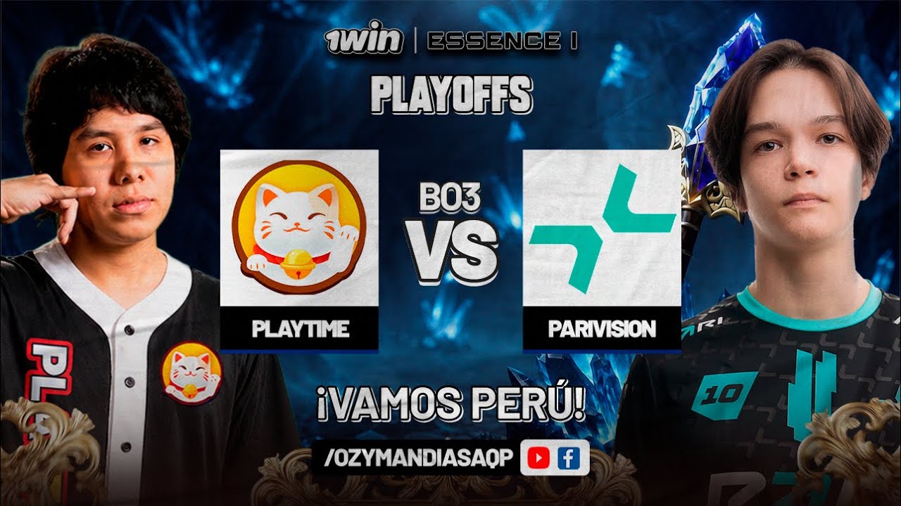 PLAY TIME VS PARIVISION | PLAYOFFS | 1 WIN ESSENCE I | DOTA 2 background