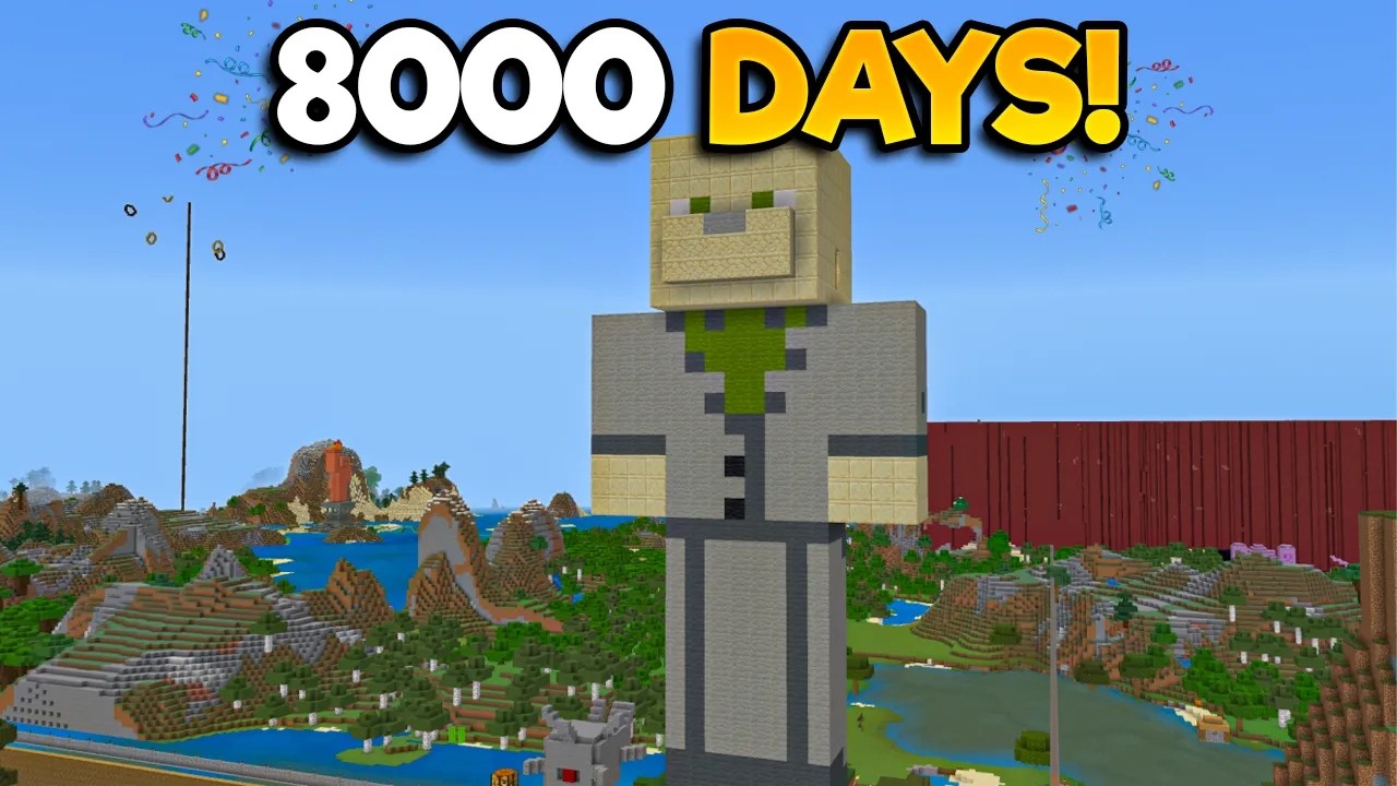 I Played Bedrock For 8000 Minecraft Days