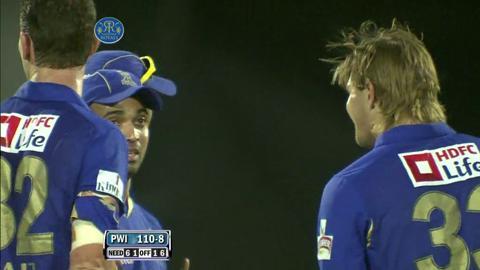 Match 60 RR vs PWI – Mathews' Wicket