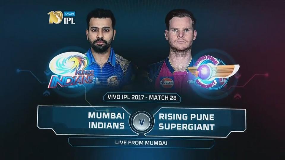 IPL 2017 M28: MI vs RPS – Match Highlights