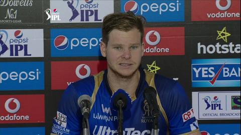 M9: RR vs MI – Press Conference – Steve Smith