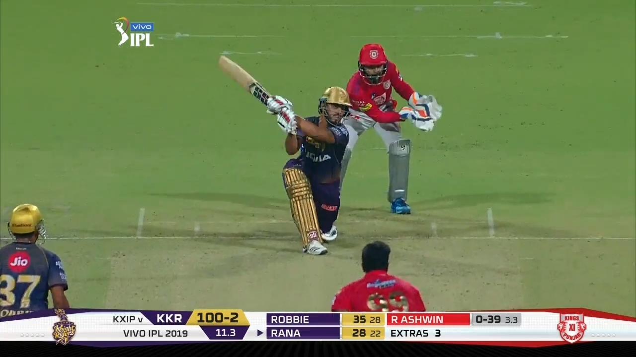 M06: KKR vs KXIP – Nitish Rana Six