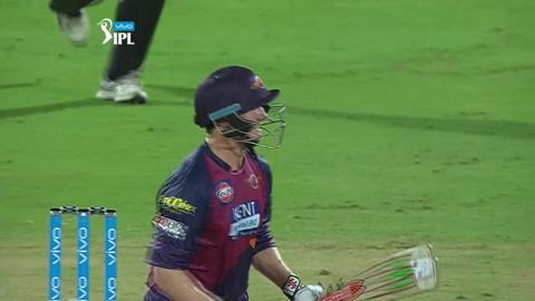 M40: RPS vs SRH – George Bailey Wicket background