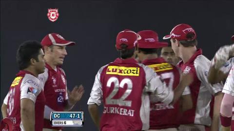 Match 61 KXIP vs DC – Patel's Wicket background