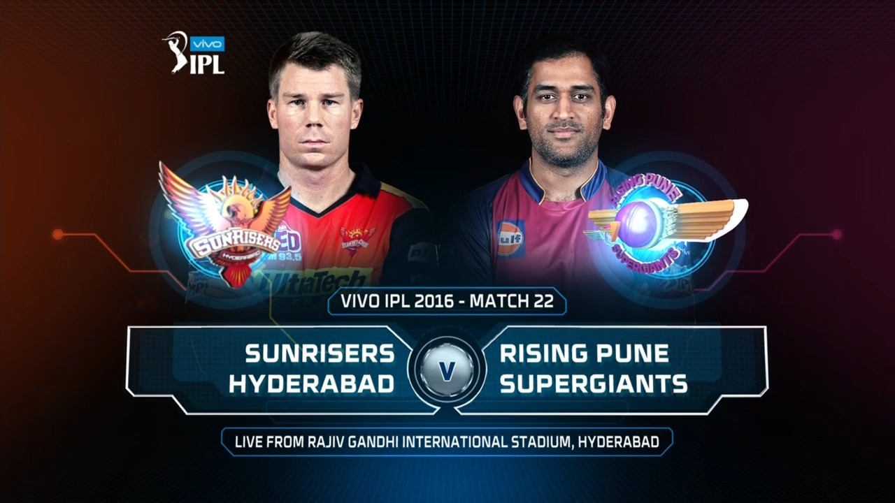 IPL 2016 M22: SRH vs RPS – Match Highlights