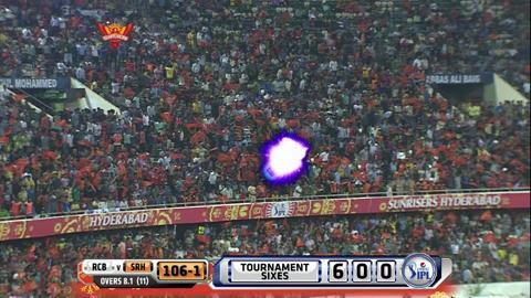 M52: SRH vs RCB – David Warner Six