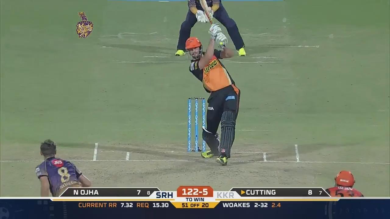 M14: KKR vs SRH – Ben Cutting Six background
