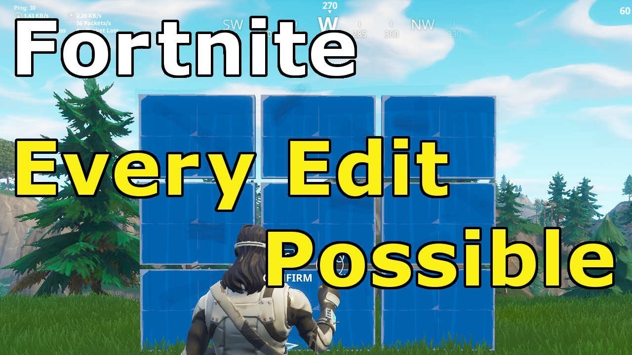 Every Edit Possible! - Walls, Floors, Ramps, Triangles (Fortnite Battle Royale)