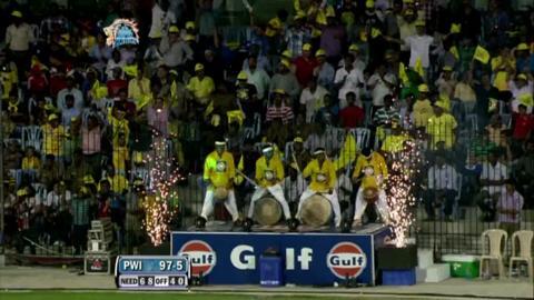 Match 24 CSK vs PWI – Samuels' Wicket background