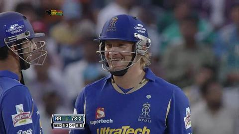 Match 52 PWI vs RR – Watson's 3rd Six background