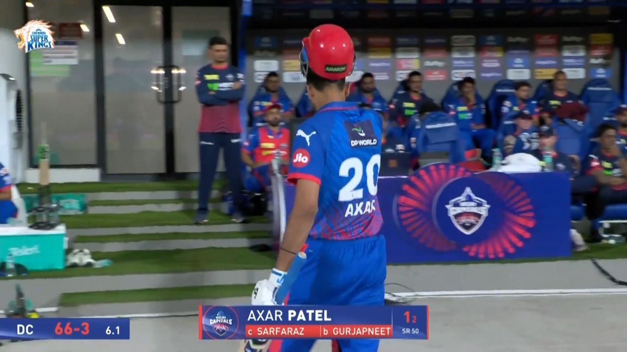 IPL 2026 M18: CSK vs DC - Axar Patel Wicket