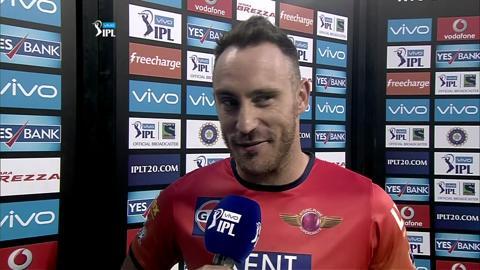 M1: MI vs RPS – Francois du Plessis Interview