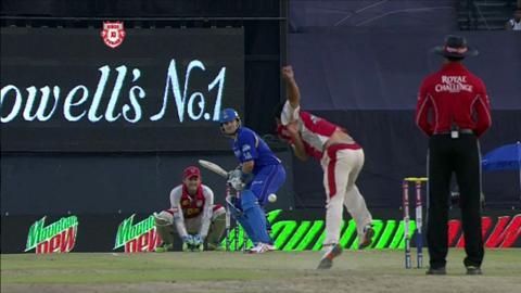 M55: KXIP vs RR – Shane Watson Wicket background