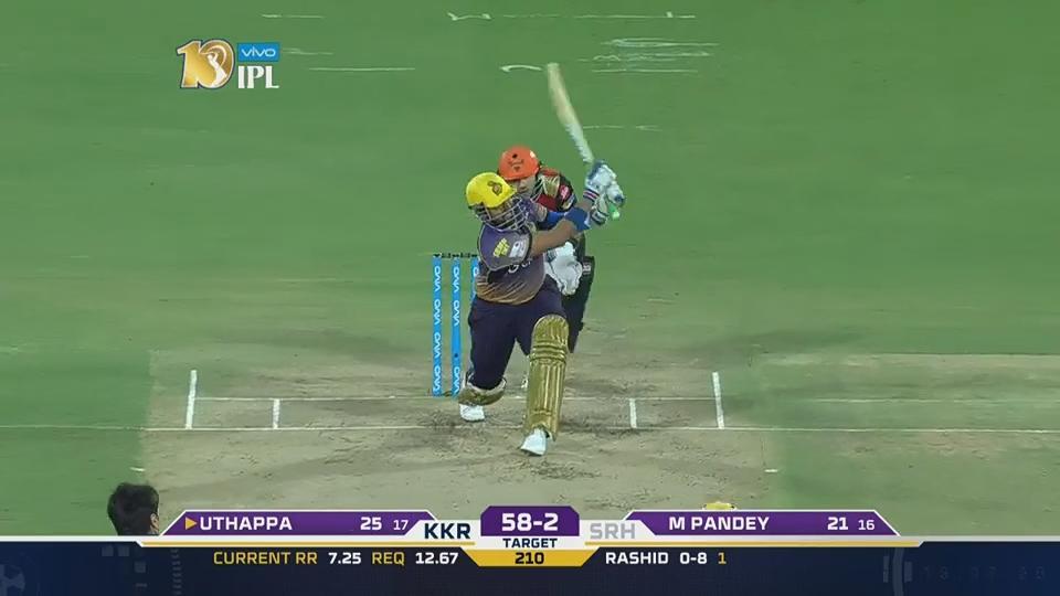 M37: SRH vs KKR – Robin Uthappa Six