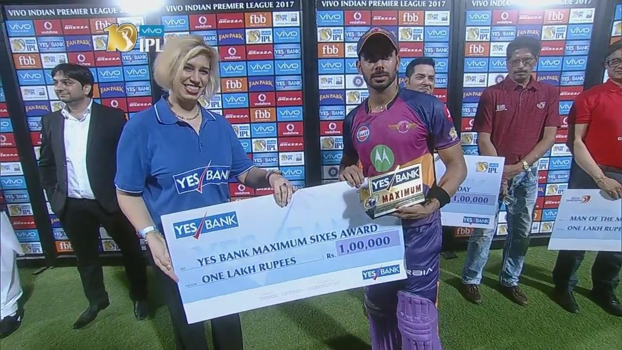 M52: DD vs RPS – YES Bank Maximum Sixes – Manoj Tiwary