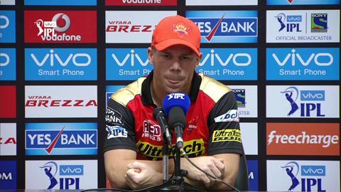 M18: SRH vs KXIP – Press Conference – David Warner