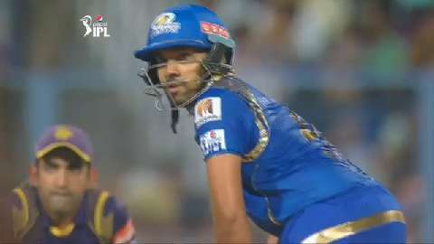 M1: KKR vs MI – Rohit Sharma Six