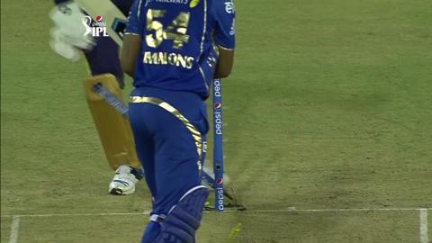 M40: KKR vs MI – Lendl-Simmons Wicket background