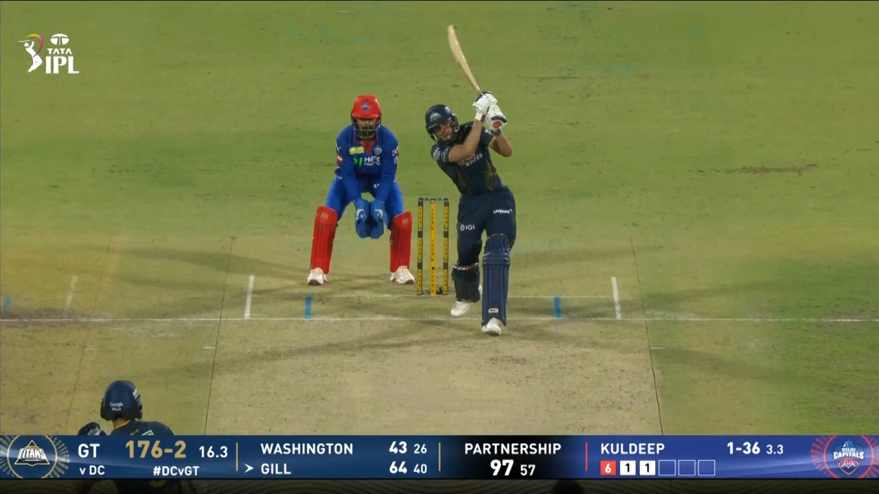 IPL 2026 M14: DC vs GT - Shubman Gill Six