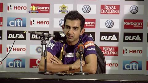 IPL 2012 Qualifier 1 – DD vs KKR: Gambhir PC