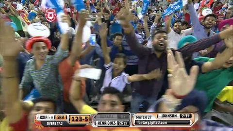 M27: KXIP vs SRH – Ravi Bopara Wicket