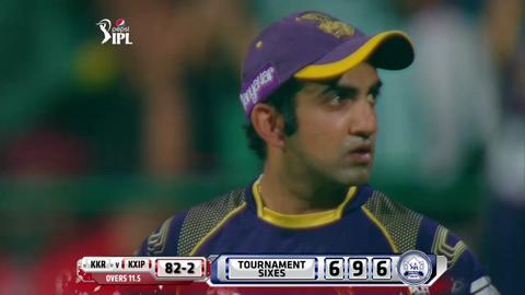 M60: KKR vs KXIP – Wriddhiman Saha Six background