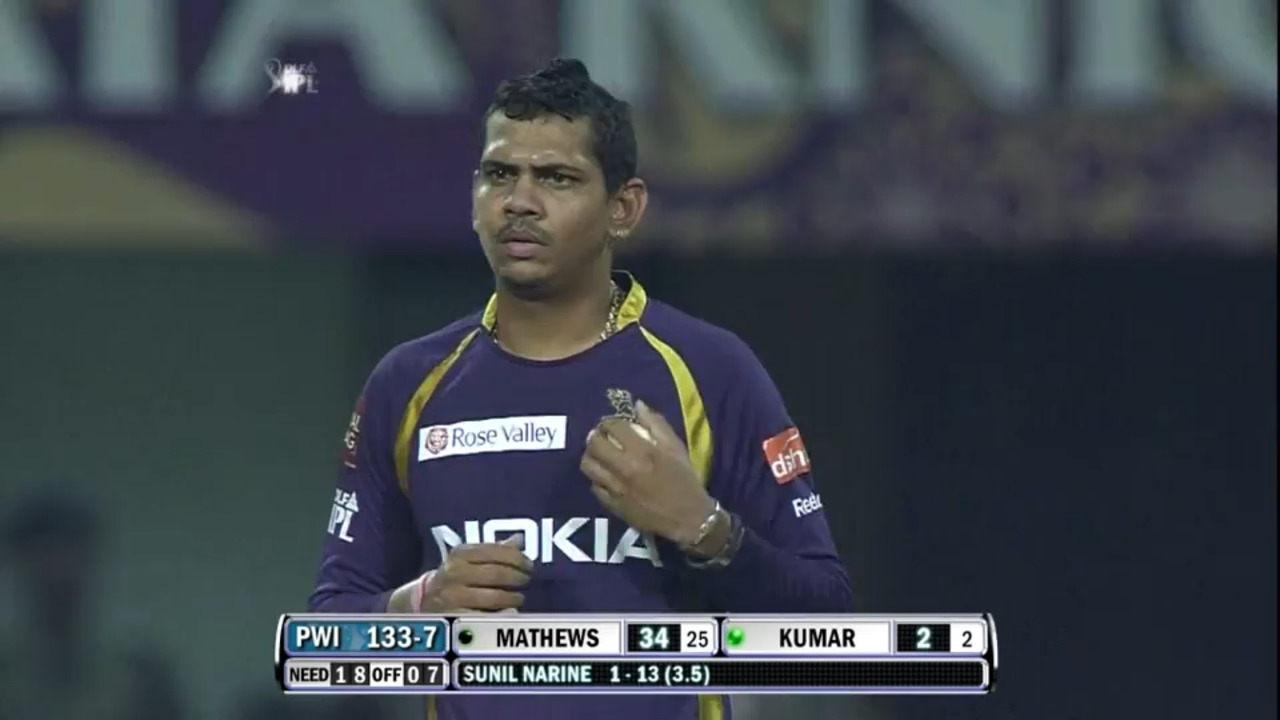 IPL 2012 Match 47 – KKR vs PWI: Sunil Narine