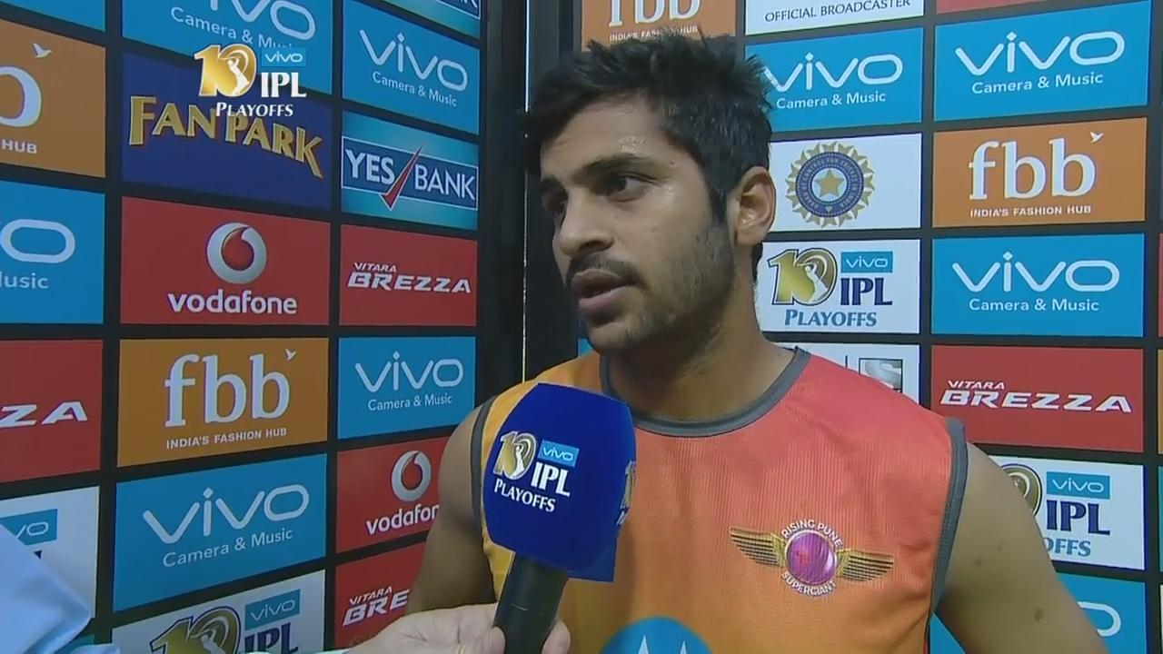 Q1: MI vs RPS – Shardul Thakur Interview background