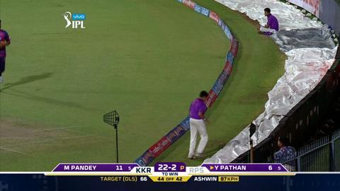 M45: KKR vs RPS – Yusuf Pathan Six background