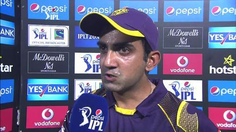 M33: RCB vs KKR – Gautam Gambhir Interview background
