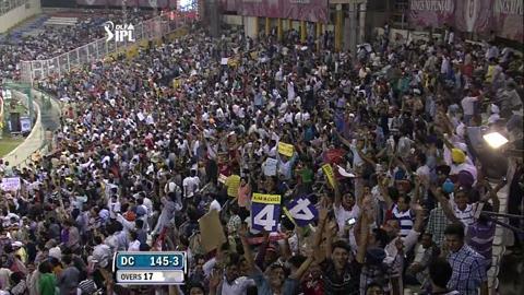 Match 61 KXIP vs DC – Dhawan's Wicket