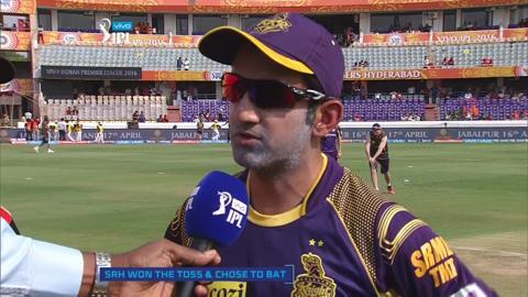 M8: SRH vs KKR – Toss background