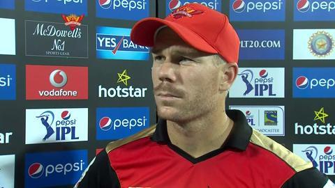 M56: SRH vs MI – David Warner Interview background
