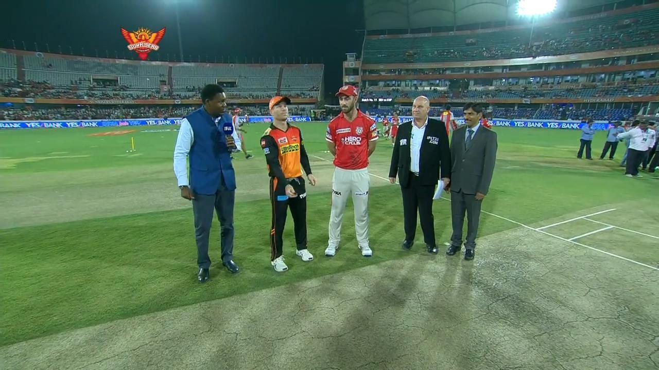 M19: SRH vs KXIP – Toss