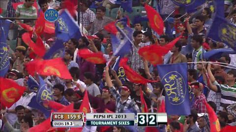 M40: RR vs RCB – Vinay Kumar Six