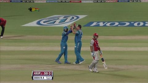 Match 8 PWI vs KXIP – Singh's Wicket
