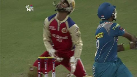 M46: PWI vs RCB – Robin Uthappa Wicket
