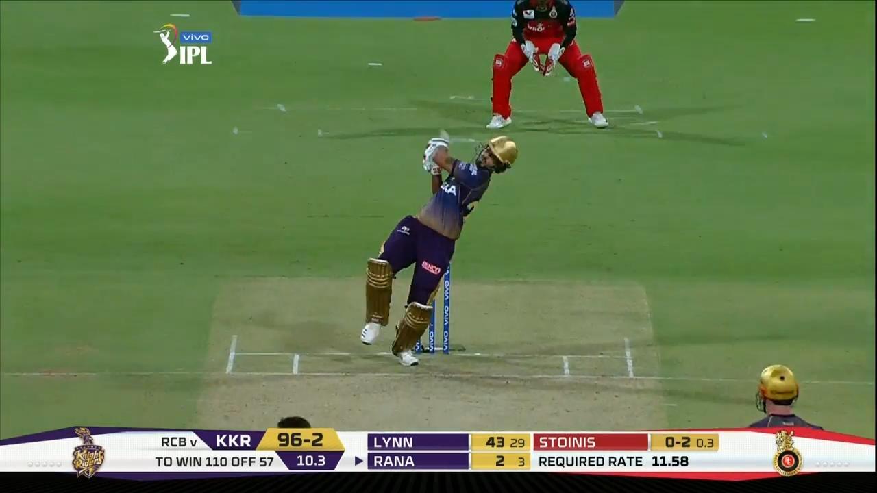 M17: RCB vs KKR – Nitish Rana Six