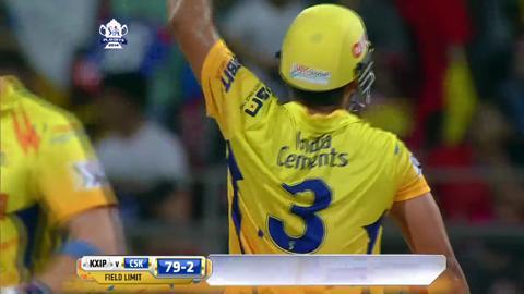 M59: KXIP vs CSK – Suresh Raina Six