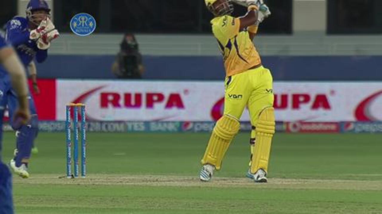 M10: RR vs CSK – Dwayne Smith Wicket