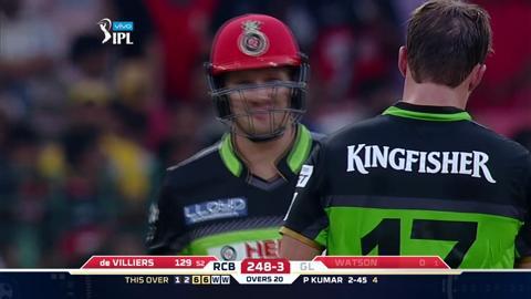 M44: RCB vs GL – Shane Watson Wicket