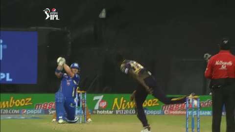 M1: KKR vs MI – Corey Anderson Six