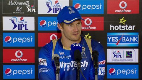 M15: RR vs CSK – Press Conference – Shane Watson background