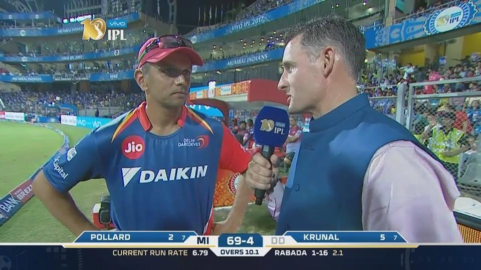 M25: MI vs DD – Rahul Dravid Interview background